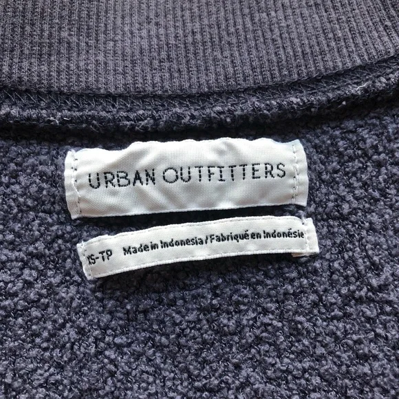 UO Lilith Teddy Longsleeve (Gray/Blue) - Picture 2 of 2